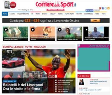 Portadas de la prensa extranjera