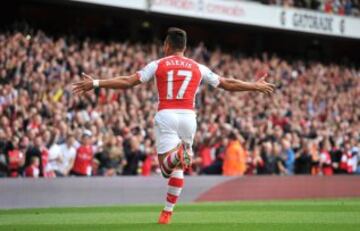 Sánchez anda prendido en Inglaterra. Hoy abrió la ruta ante Hull City. 