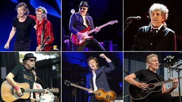 Los Rolling, Dylan, McCartney, Neil Young, R. Waters y The Who