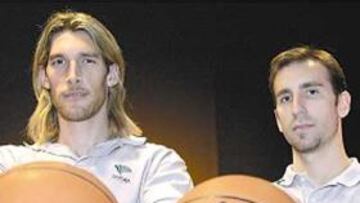 <b>GANADORES. </b>Walter Herrmann y Pepe Sánchez aportan el carácter argentino al Unicaja.