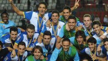 <b>CAMPEÓN. </b>El Espanyol se llevó la Copa Catalunya a lo grande.