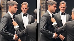 Federer’s hilarious gesture with Alcaraz sends the Internet into hysterics