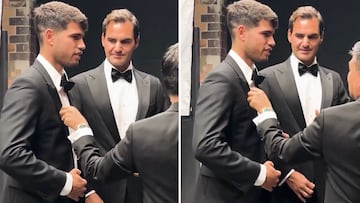 Federer’s hilarious gesture with Alcaraz sends the Internet into hysterics