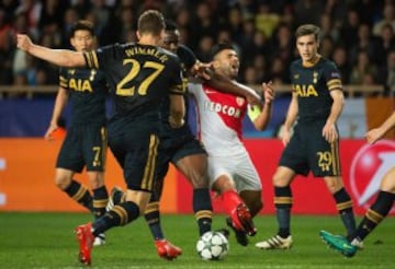 Falcao comanda el ataque de Mónaco ante Tottenham