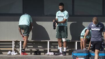 Fekir, en un entrenamiento pasado. 