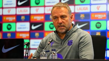 Flick, en sala de prensa.