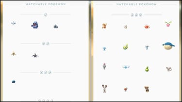 Pokémon GO ya permite ver los Pokémon posibles de cada Huevo y su rareza