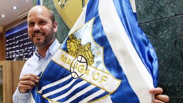 Jose Alberto, el día de su presentación con el Málaga.