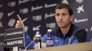 Javi Gracia durante una rueda de prensa.