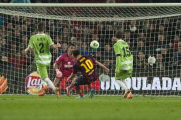Copa del Rey. Barcelona-Getafe. 4-0. Cuarto gol de Messi.