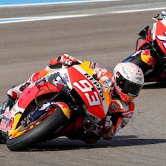 Caídas de los Márquez, pero siempre con Marc liderando