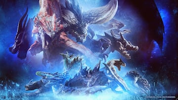 Ilustración publicada por Capcom con motivo del 15 aniversario de Monster Hunter