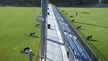 Los jugadores del Real Zaragoza han regresado esta mañana a los entrenamientos de forma individualizada.