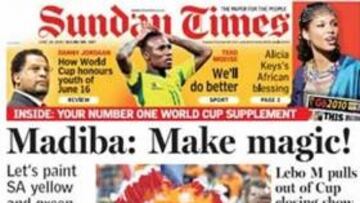 La portada del 'Sunday Times'.