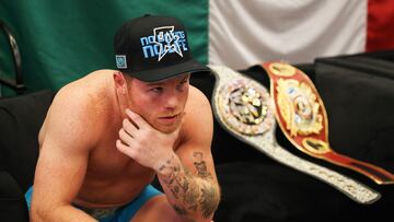 Saúl Álvarez espera previo a una pelea de box