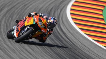 41 BINDER Brad (Zaf) Red Bull KTM Ajo (KTM), action during the Moto2 race of Pramac Motorrad Grand Prix Deutschland at Sachsenring circuit from July 13th to 15th, 2018 in Chemnitz, Germany - Photo Studio Milagro / DPPI *** Local Caption *** .