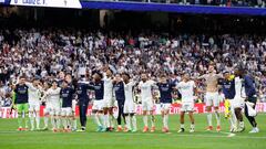 El Real Madrid celebra su nuevo título de Liga.
