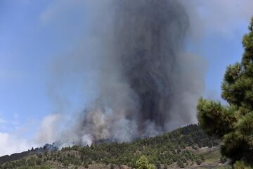 La erupción volcánica ayer (domingo 19 de septiembre) en los alrededores de Las Manchas, en El Paso (La Palma), después de que el complejo de la Cumbre Vieja acumulara miles de terremotos en la última semana, conforme el magma iba presionando el subsuelo en su ascenso. Las autoridades habían comenzado horas antes evacuar a las personas con problemas de movilidad en cuatro municipios.