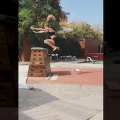 Isidora Jiménez mostró parte de su intenso entrenamiento