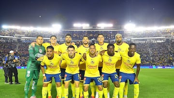 America team group during the 7th round match between America vs Guadalajara as part of the Liga BBVA MX, Torneo Apertura 2024 at Ciudad de los Deportes Stadium on September 14, 2024 in Mexico City, Mexico.