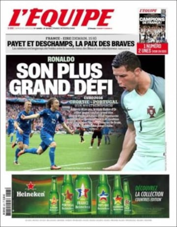 Portadas de la prensa mundial