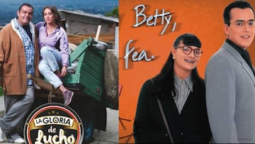 &#039;La Gloria de Lucho&#039; y &#039;Yo soy Betty la fea&#039;, las producciones que compiten en horario estelar en la televisi&oacute;n colombiana.