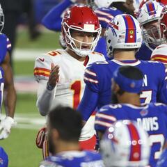 Los números de Patrick Mahomes y Josh Allen: Frente a frente