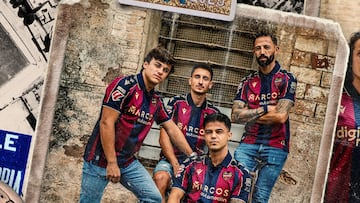 El Levante homenajea al estadio de Vallejo en su camiseta