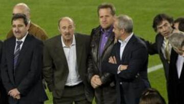 Schuster fue silbado por el Camp Nou durante el homenaje a los campeones de la Liga 1984-85.