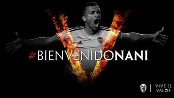 Valencia sign Nani for €8.5m on three-year deal