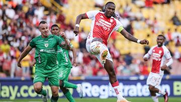 Hugo Rodallega, autor del gol de Santa Fe