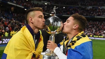 Juan Fernando Quintero, volante colombiano, publicó un emotivo mensaje en sus redes sociales dirigido a Rafael Santos Borré, que salió de River Plate.