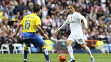 Luka Modric fue sustituido al descanso por precaución