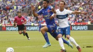 Osvaldo González fue el único que mantuvo su posición en la defensa de Universidad de Chile.