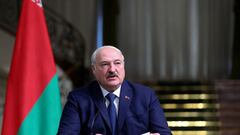 FILE PHOTO: Belarus President Alexander Lukashenko attends a news conference with Iran's President Ebrahim Raisi (not pictured) in Tehran, Iran, March 13, 2023. Iran's President Website/WANA (West Asia News Agency)/Handout via REUTERS  ATTENTION EDITORS - THIS PICTURE WAS PROVIDED BY A THIRD PARTY/File Photo