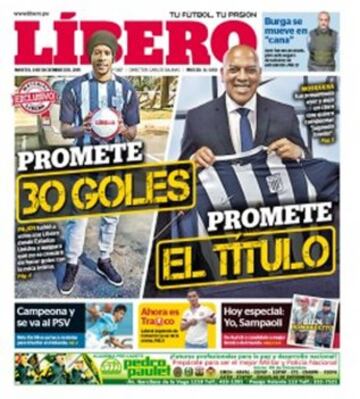 Portadas de la prensa mundial