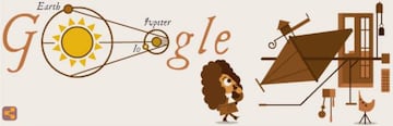 Doodle de Google en el 340? aniversario de la determinacin de la velocidad de la luz