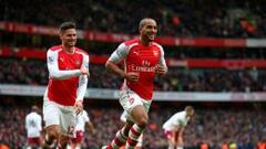 Arsenal no necesitó de Alexis para arrollar al Aston Villa