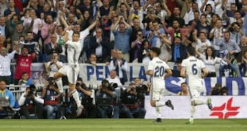 Cristiano Ronaldo celebra el 3-1.