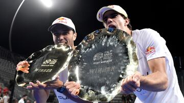 Galán y Lebrón tras su victoria en la Priemier de Italia