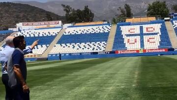 Los primeros momentos de Quinteros en el césped de San Carlos