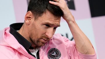 There was indignation among local soccer lovers when Lionel Messi didn’t play in Inter Miami’s friendly in Hong Kong on Sunday. This fan took his anger out on a Messi ad.