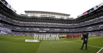 Gran ambiente en el Bernabéu.