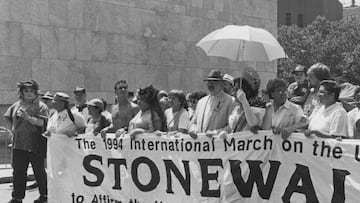 New York City’s annual Pride March commemorates the 1969 uprising by members of the LGBTQ community at the Stonewall Inn in Greenwich Village.