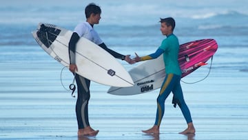 Campeonato de Espa&ntilde;a de surf junior en A Frouxeira (Valdovi&ntilde;o, Coru&ntilde;a, Galicia), 25 de agosto del 2022. 