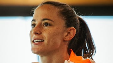 Ona Batlle, entrenando con el Barcelona.