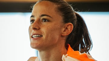 Ona Batlle, entrenando con el Barcelona.