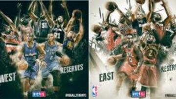 Los reservas del All Star 2015.