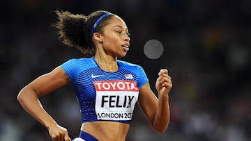 La estadounidense Allyson Felix .