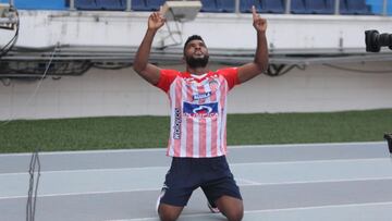 El delantero del Junior de Barranquilla marc&oacute; 14 goles y dos asistencias en el primer semestre de 2021.